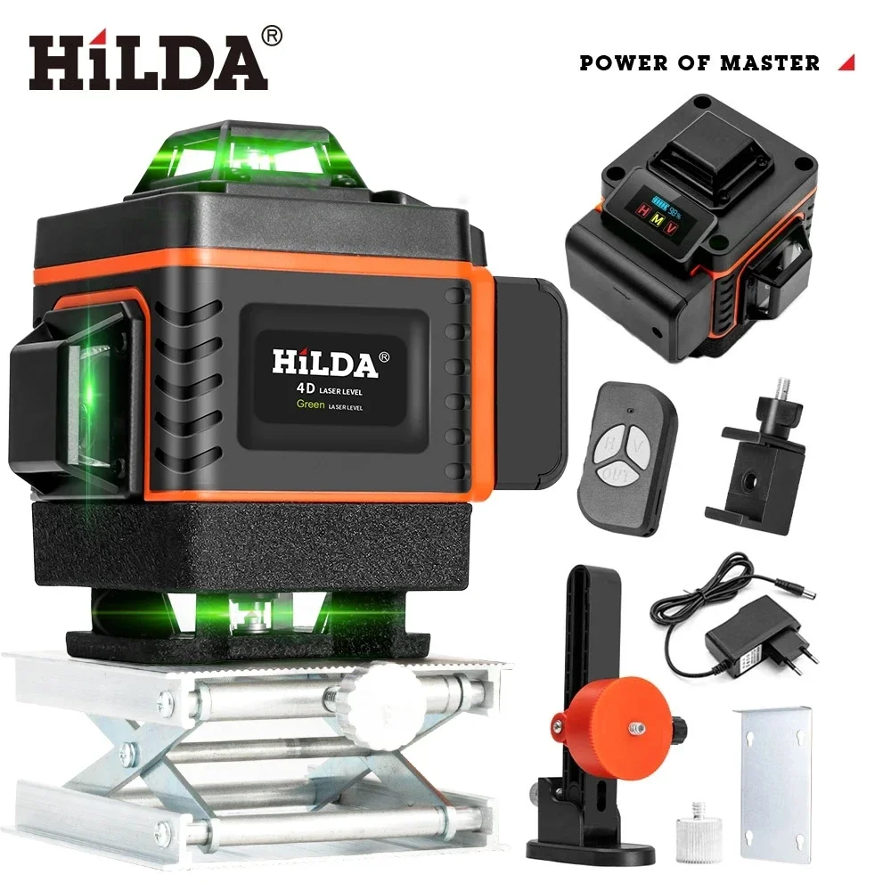 Laser Level Rotary - HILDA 16/12 линий 4D лазерный уровень