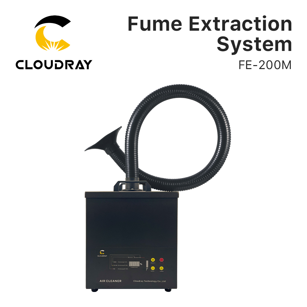 Laser Level Rotary - Система вытяжки дыма Cloudray FE-200M для