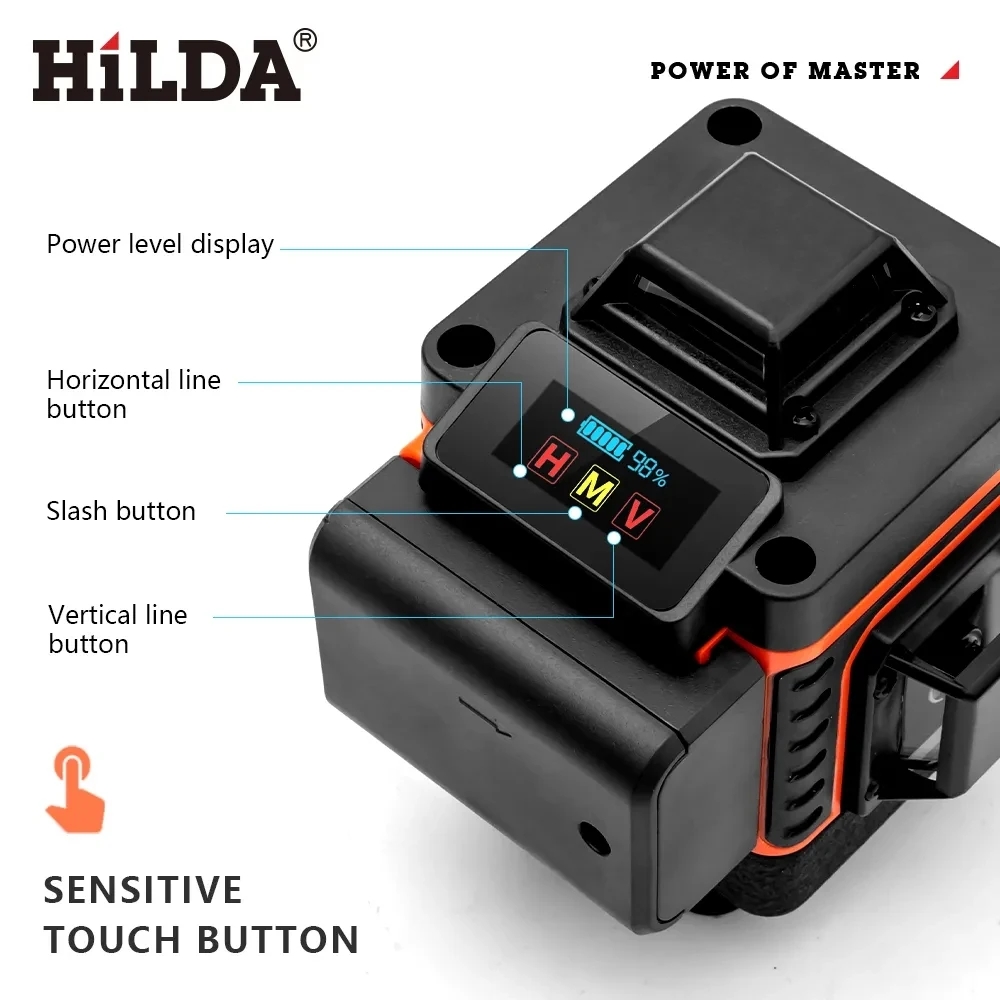 HILDA 16/12 линий 4D лазерный  – обзор и цена Laser Level Rotary