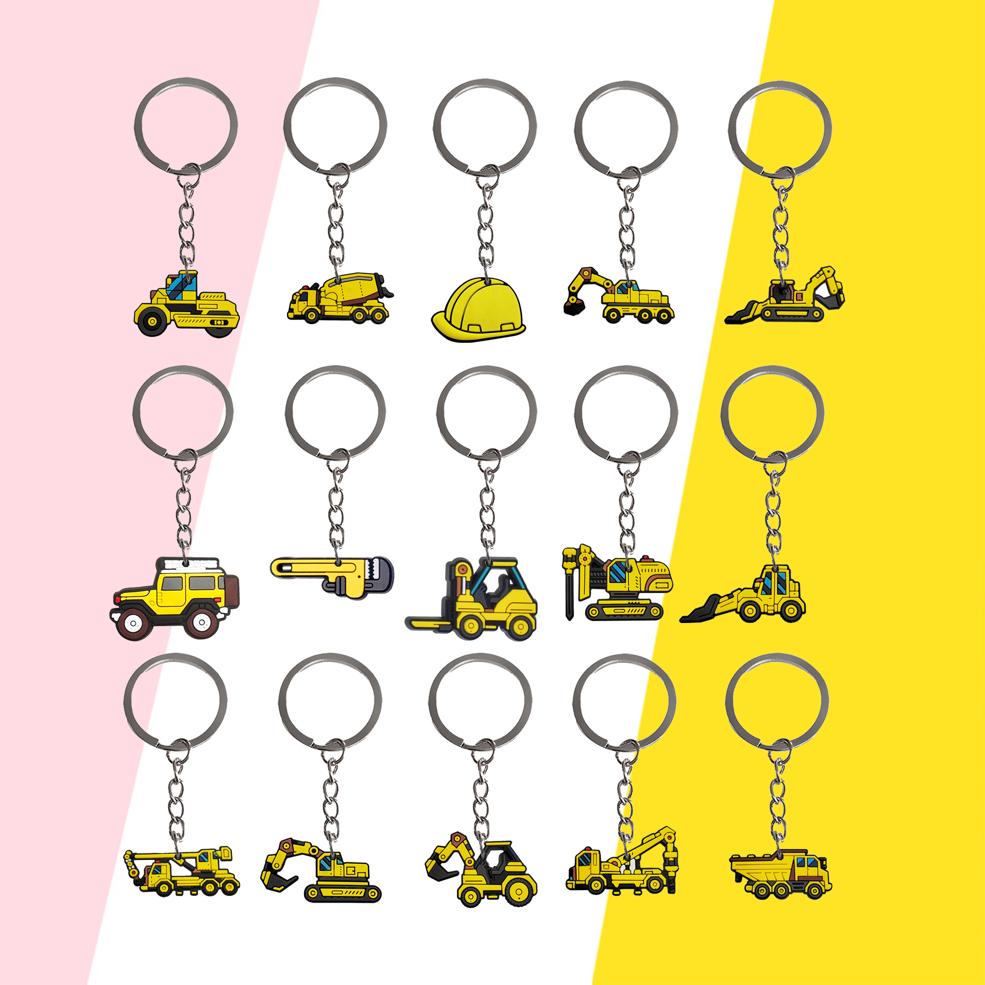 1 шт. брелок с героями мультфи – обзор и цена Heavy Equipment Key Ring