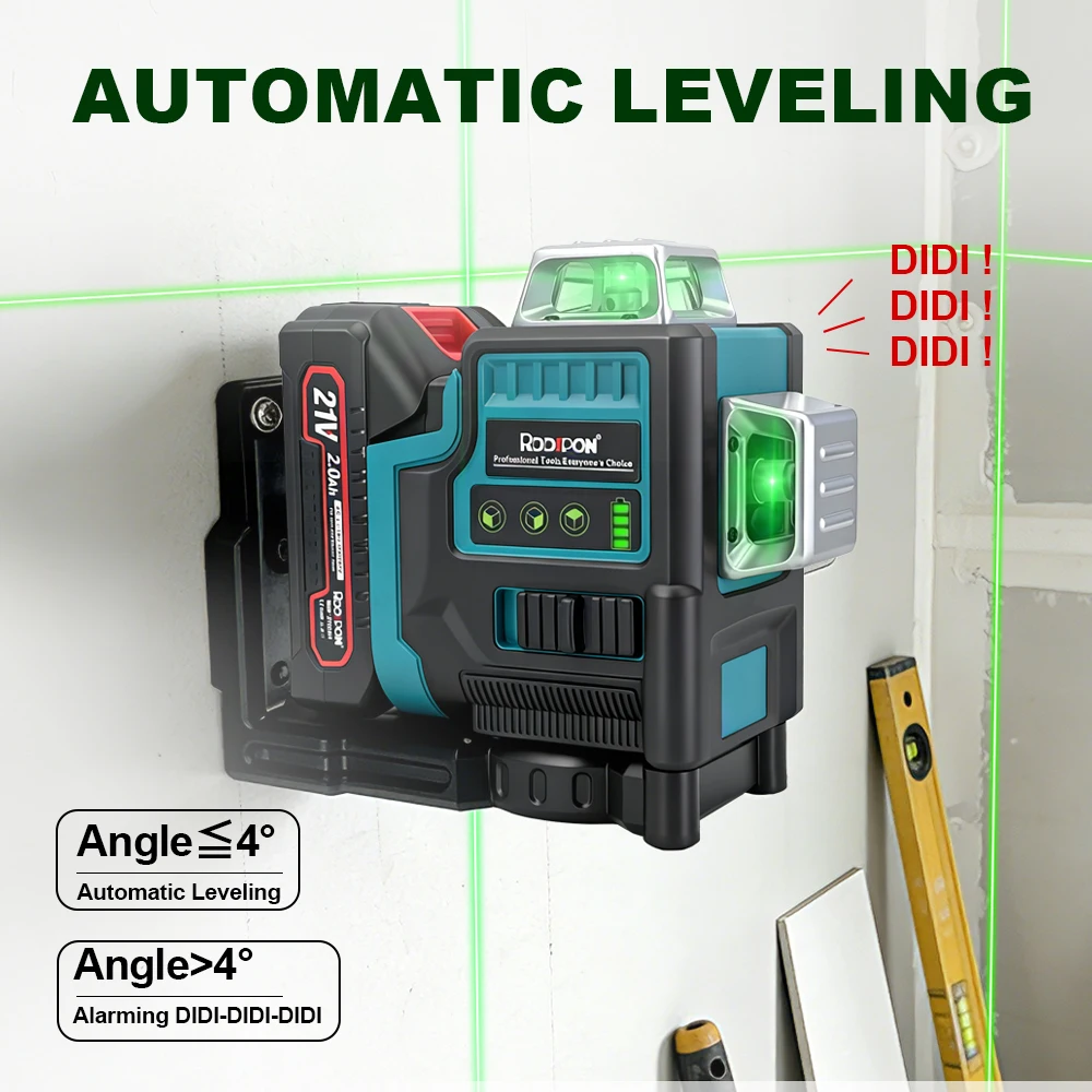 Лазерный уровень с 12 зелеными – обзор и цена Laser Level Rotary